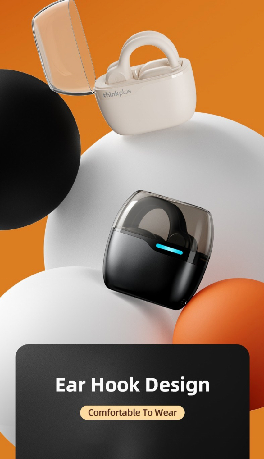 Discount code for 60% discount 23 24 Lenovo LP76 Bone Conduction Ear Hook free shipping at Cafago