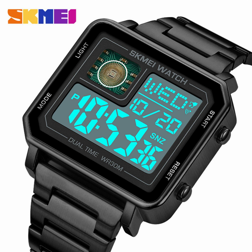 Discount code for 63% discount 13 94 SKMEI 2033 Sports Watches Countdown Double Time Watch free shipping at Cafago