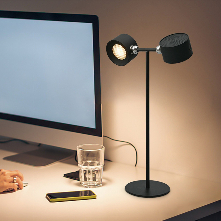 Discount code for 64% discount 26 96 Rechargeable Dual Head Desk Lamp free shipping at Cafago