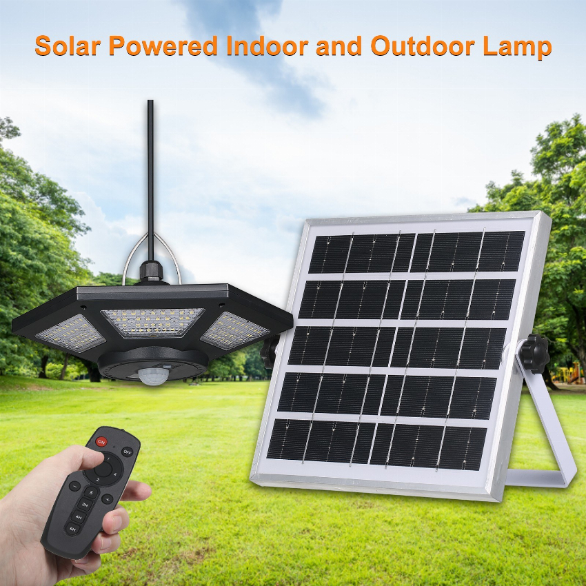 Discount code for 64% discount 29 75 180LEDs Garage Light Solar Powered Pendants Lamp free shipping at Cafago