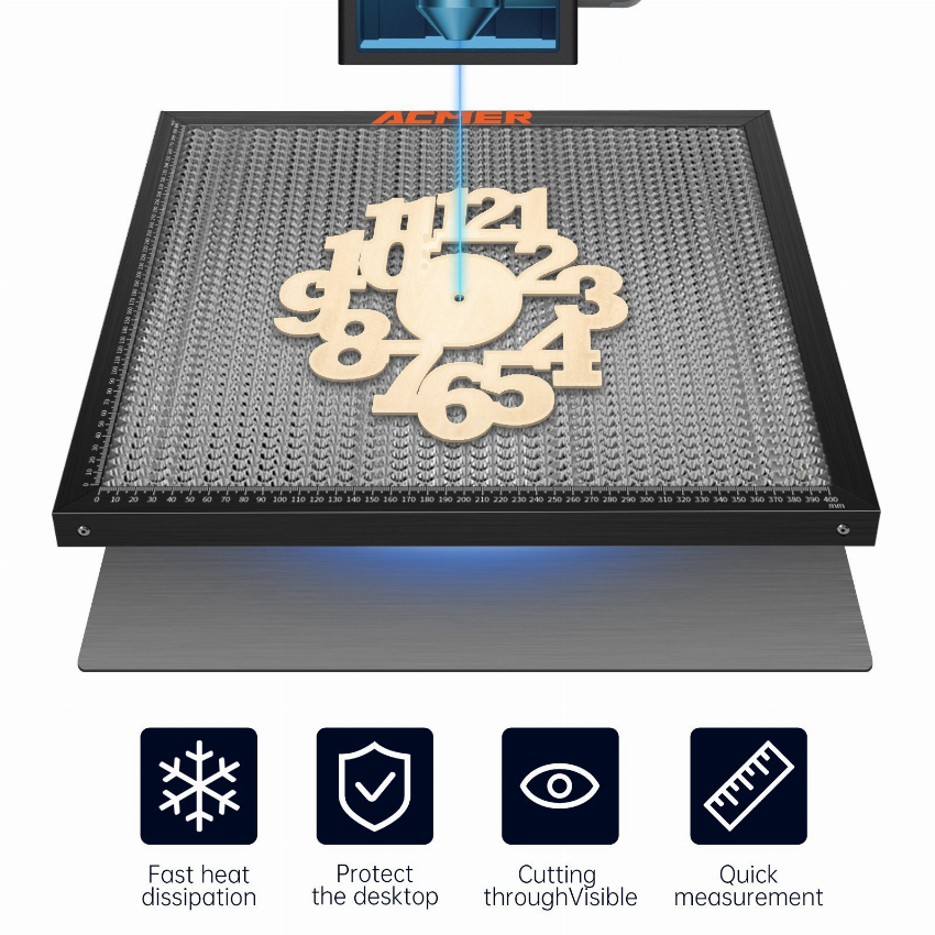 Discount code for 65% discount 43 00 ACMER E10 Laser Cutting Steel Panel Platform free shipping at Cafago