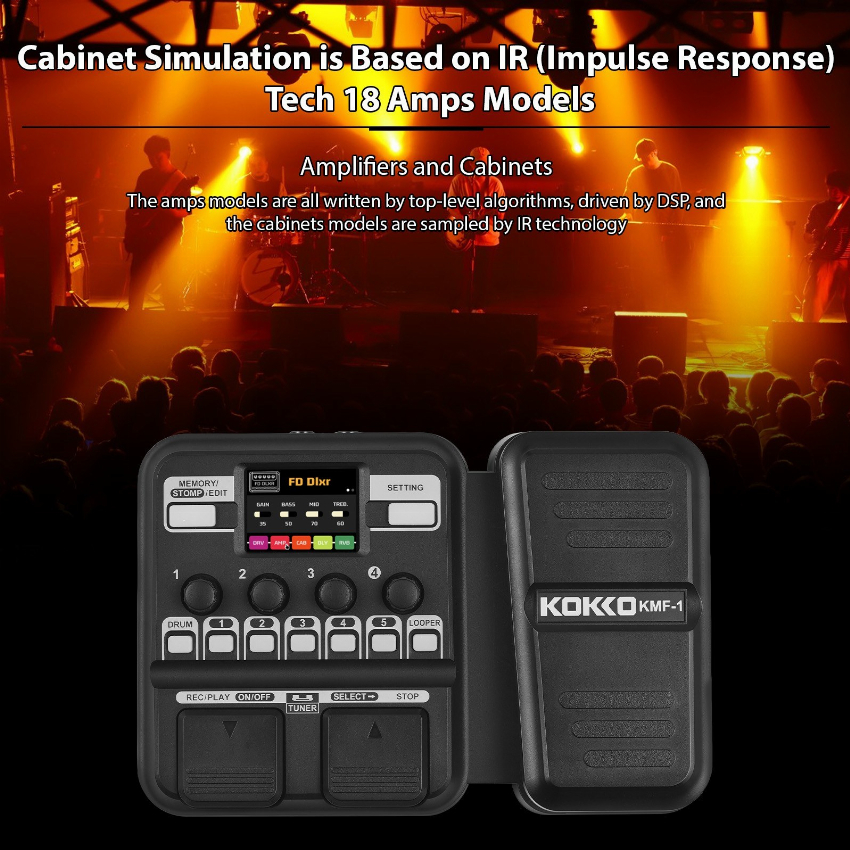 Discount code for 65% discount 70 67 Kokko KMF-1 Guitar Multi-Effects Pedal free shipping at Cafago
