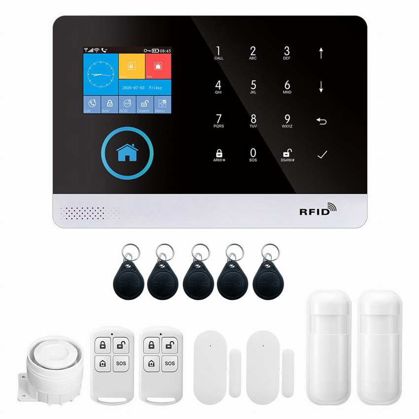 Discount code for 65% discount 53 93 433MHz Wireless WIFI 4G Auto-dial Alarm Security System free shipping at Cafago