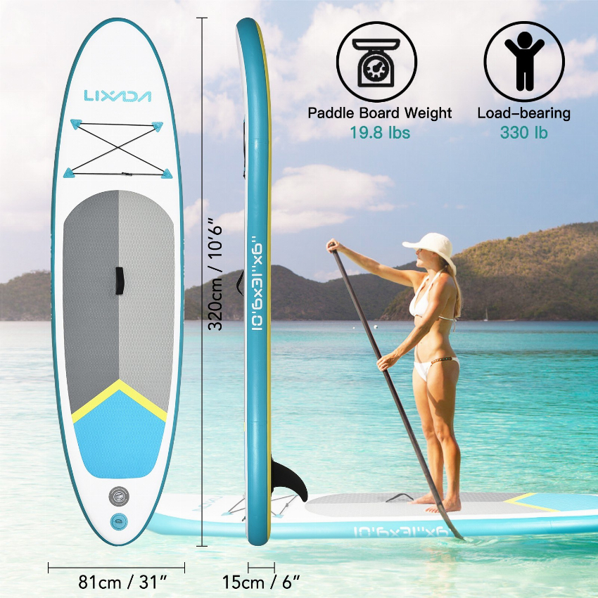 Discount code for 68% discount 129 99 Lixada 3 2M Inflatable Paddle Board Stand Up at Cafago