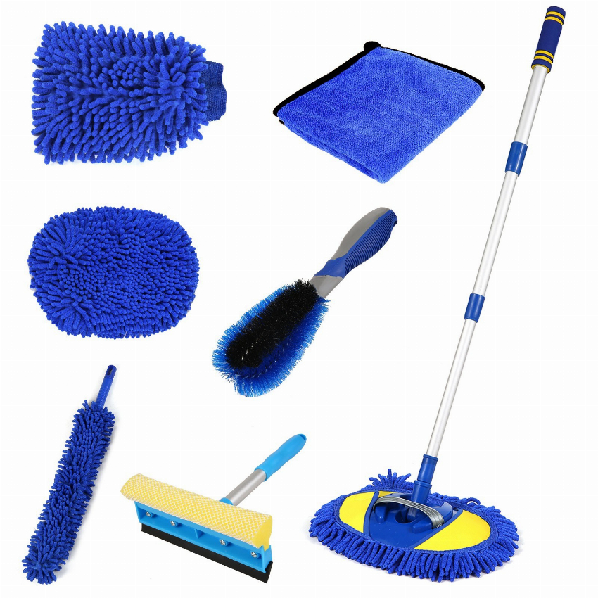 Discount code for 68% discount 25 10 Car Wash Brush Kit with Long Handle Chenille Microfiber free shipping at Cafago