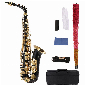 Discount code for 69% discount 171 99 Eb Alto Saxophone Brass Lacquered Gold E Flat Sax free shipping at Cafago