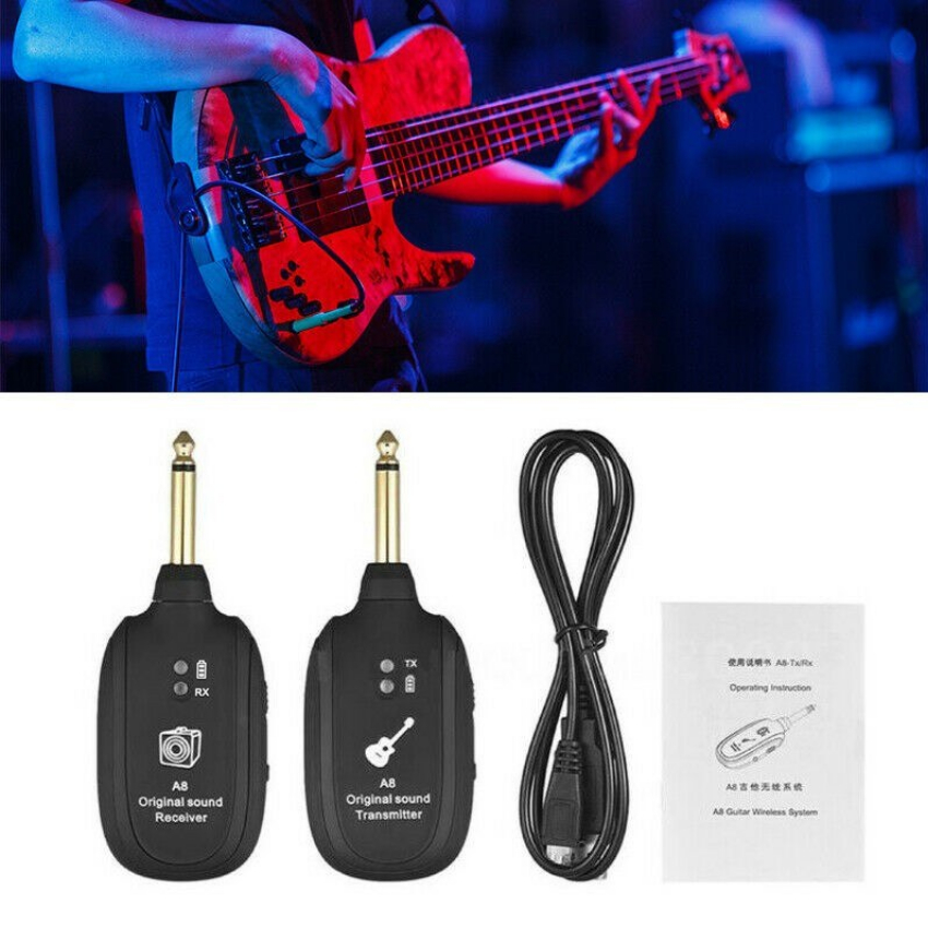 Discount code for 71% discount 14 39 A8 UHF Wireless Guitar Transmitter Receiver Set free shipping at Cafago
