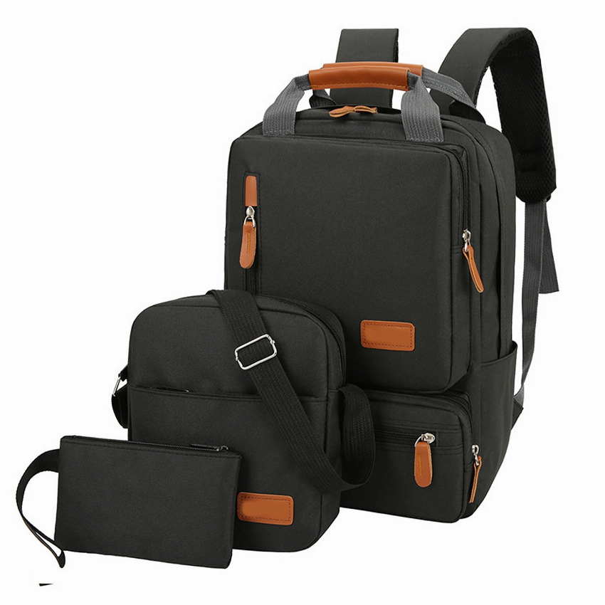 Discount code for 72% discount 16 59 3Pcs Set Laptop Backpack Shoulder Bag free shipping at Cafago