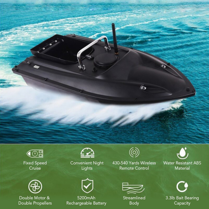 Discount code for 72% discount 53 99 Wireless Remote Control Fishing Bait Boat Fishing Feeder at Cafago