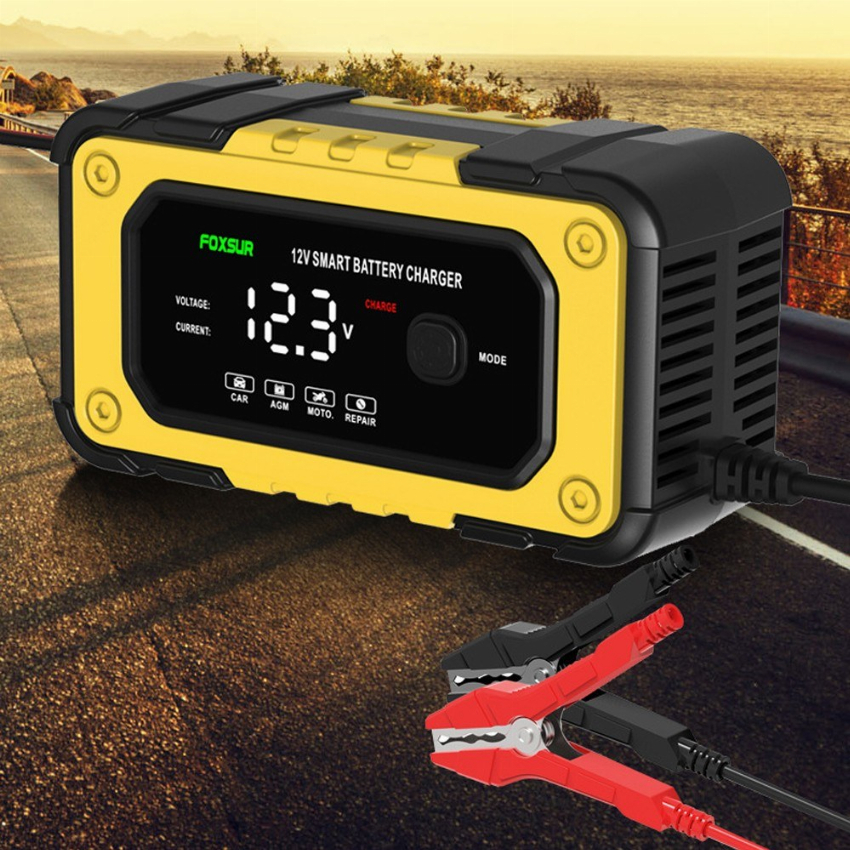 Discount code for 74% discount 13 94 FOXSUR 12V 6A Automatic Battery Chargers free shipping at Cafago