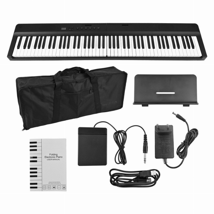 Discount code for 85% discount 120 89 Gecheer 88-Key Folding Keyboard Piano free shipping at Cafago
