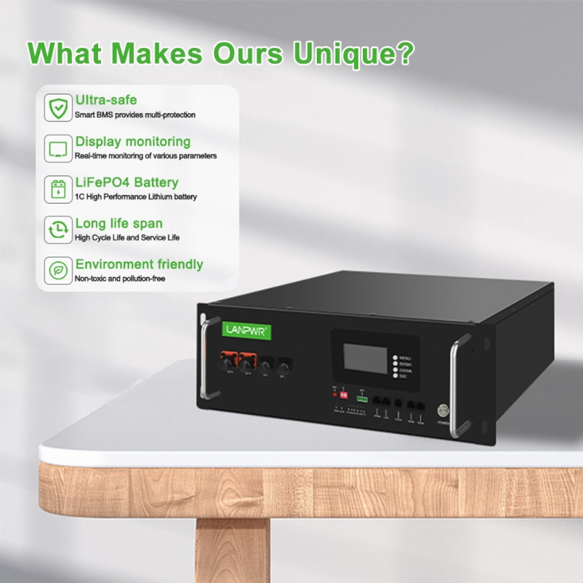 Discount code for Code 1499 99 LANPWR 51 2V 100Ah Rack-Mount A-grade LiFePO4 Battery Pack free shipping at Cafago