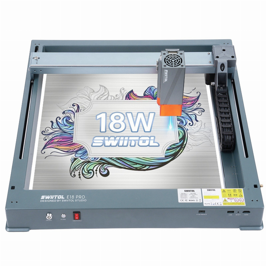 Discount code for Code 339 00 Swiitol E18 Pro 18W Laser Engraver Integrated Structure free shipping at Cafago