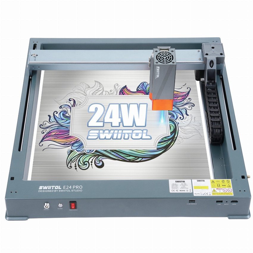 Discount code for Code 429 00 Swiitol E24 Pro 24W Integrated Structure Laser Engraver free shipping at Cafago