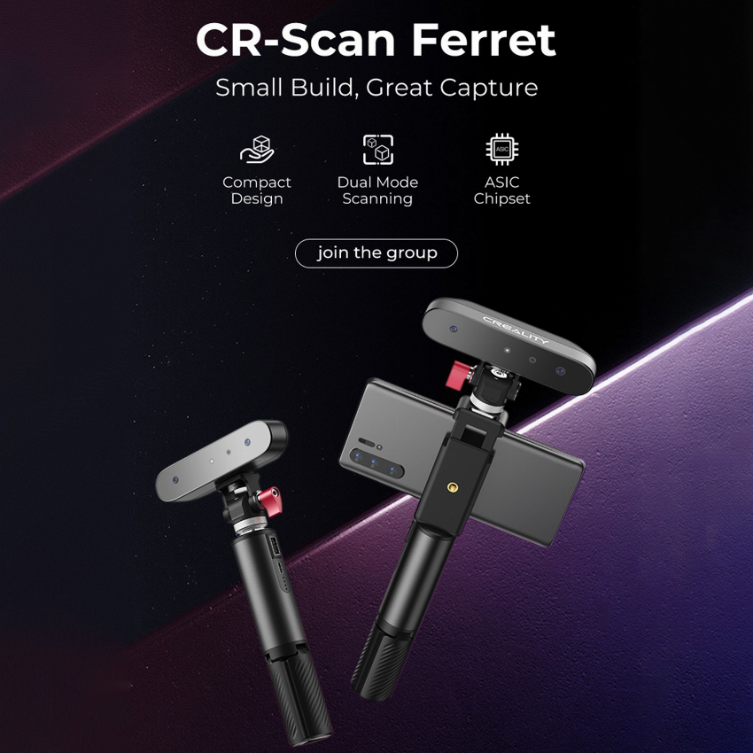 Discount code for Coupon code 267 84 Creality CR-Scan Ferret 3D Scanner free shipping at Cafago