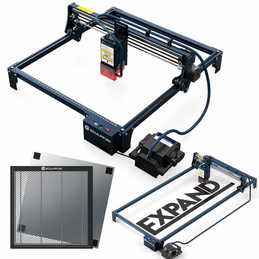 Discount code for Coupon code 599 00 SCULPFUN S30 Pro MAX 20W Laser Engraver Y-axis Extension Kit Honeycomb Board free shipping at Cafago