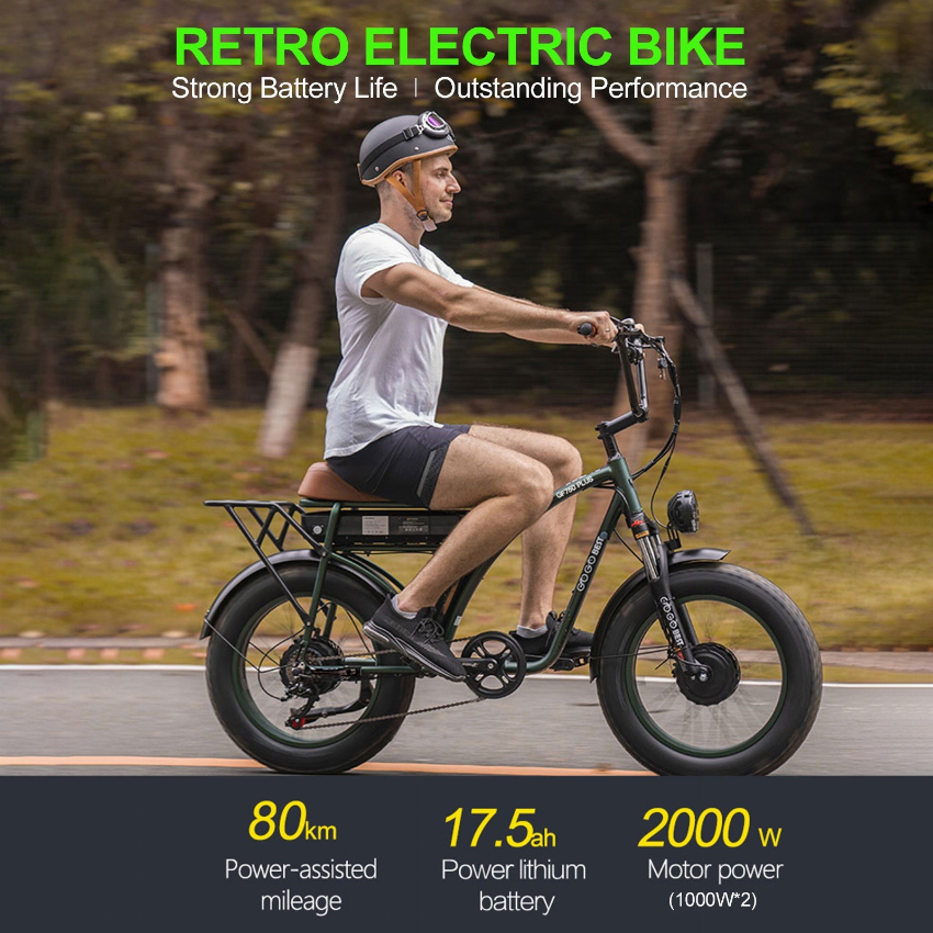 Discount code for Warehouse 31% discount 1539 99 GOGOBEST GF750 Plus 20x4 Inch Fat Tire Electric Bike free shipping at Cafago
