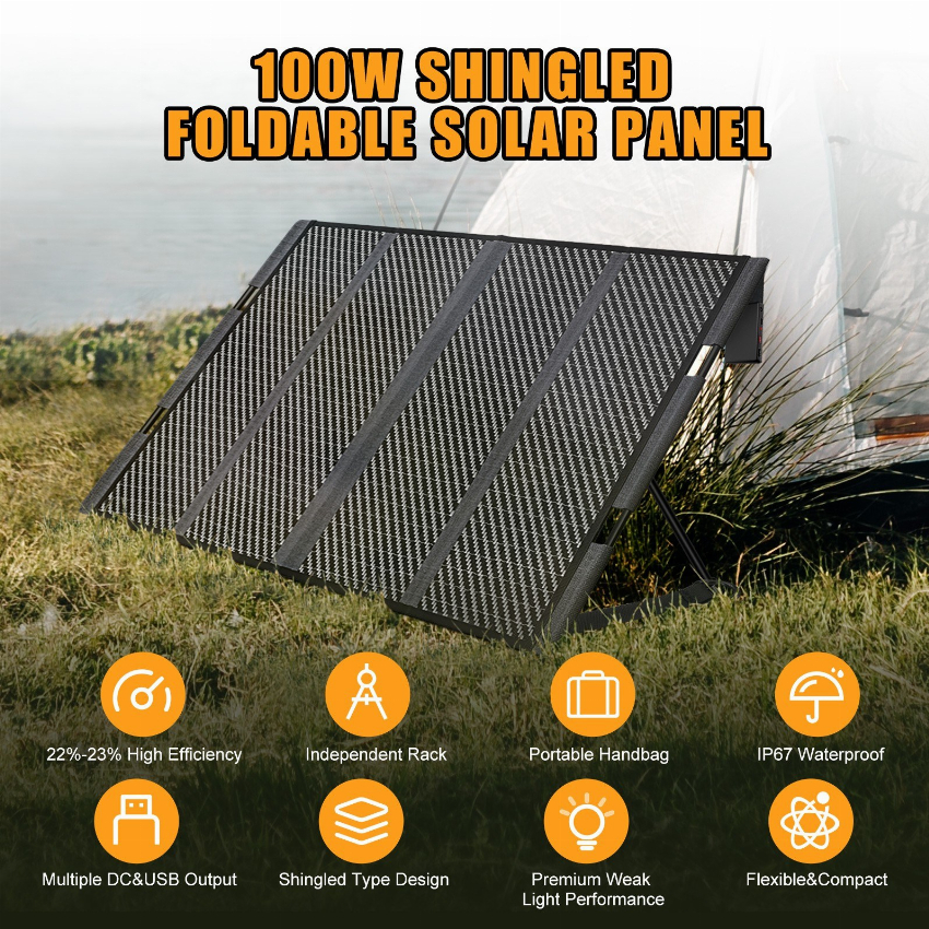 Discount code for Warehouse 65% discount 129 00 Foursun 100W Portable Solar Panel free shipping at Cafago