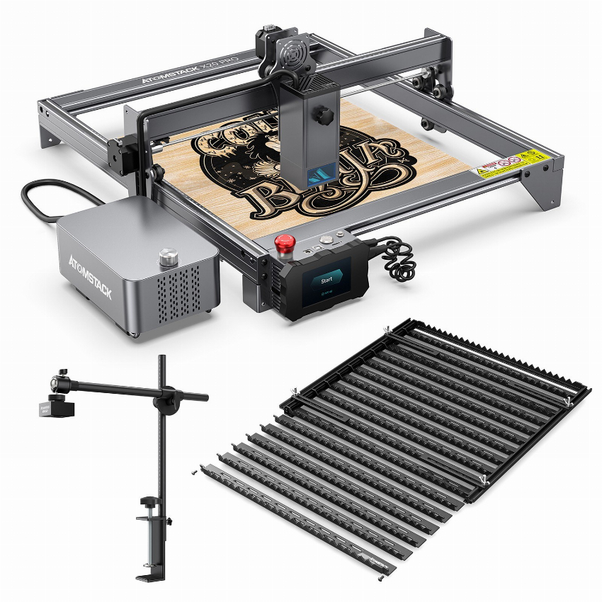 Discount code for Warehouse 14% discount 689 00 OMSTACK X20 Pro 20W Laser Engraver with AC1 Camera and AF3 Laser Protection Panel free shipping at Cafago