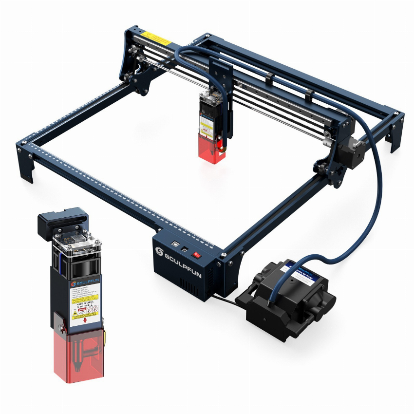 Discount code for Warehouse 21% discount 399 00 SCULPFUN S30 5W Laser Engraver with Air-assist System and 10W Laser Module free shipping at Cafago