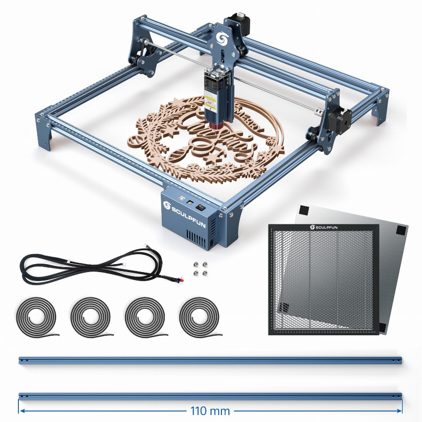 Discount code for Warehouse 33% discount 229 99 SCULPFUN S9 5 5W Laser Engraver Y-axis Extension Kit Honeycomb Working Table free shipping at Cafago