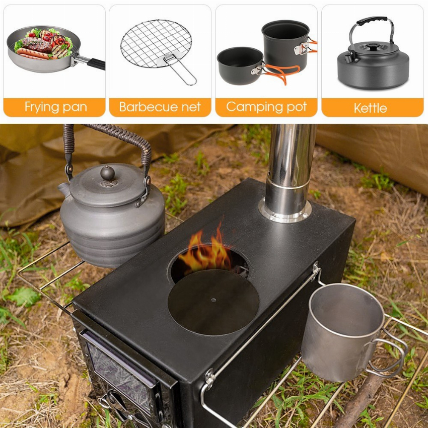 Discount code for Warehouse 44% discount 79 49 TOMSHOO Multi-functional Outdoor Wood Burning Stove free shipping at Cafago