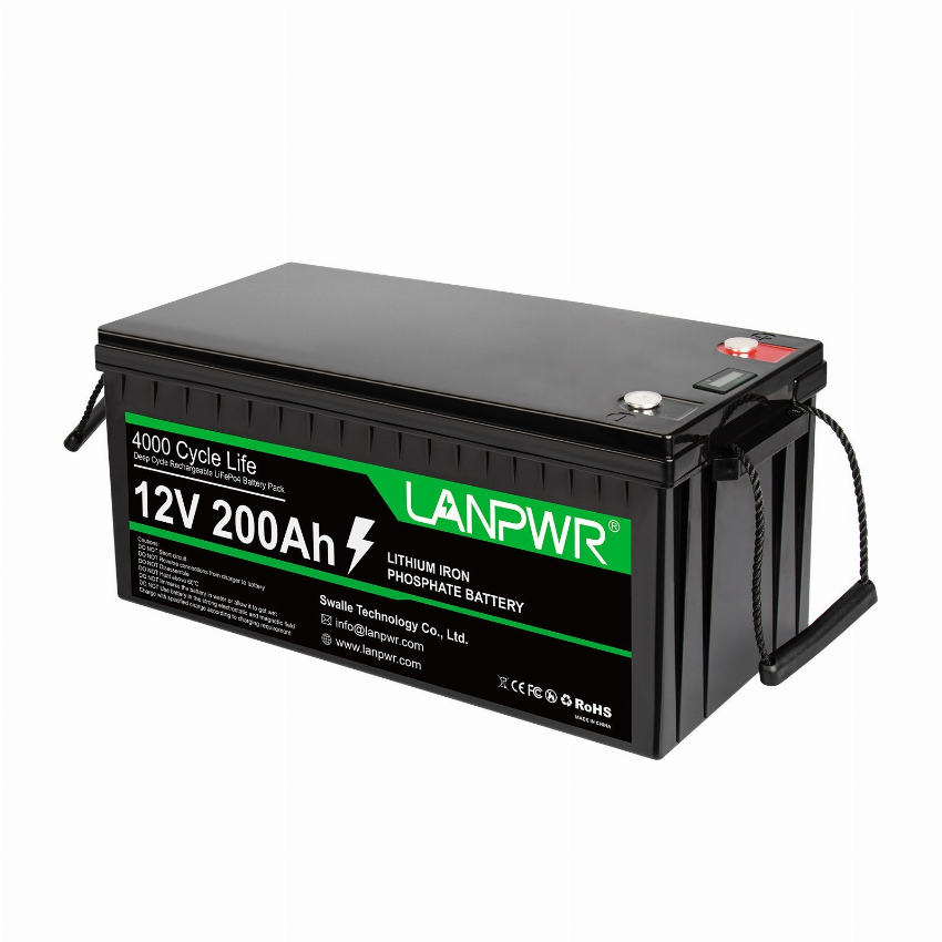 Discount code for Warehouse 47% discount 563 59 LANPWR 12V 200Ah LiFePO4 Lithium Battery Pack Backup Power free shipping at Cafago