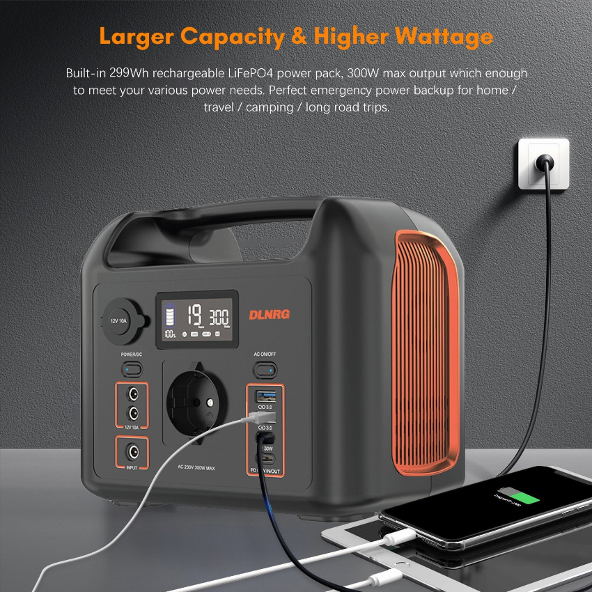 Discount code for Warehouse 56% discount 160 39 DLNRG PD320 Portable Power Station free shipping at Cafago