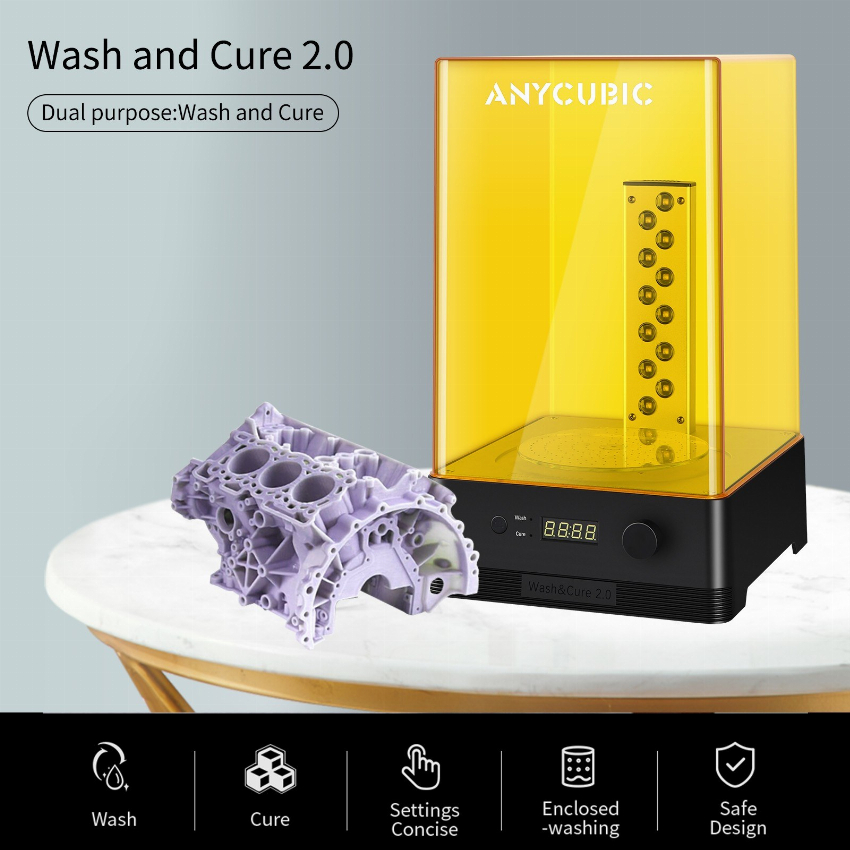 Discount code for Warehouse 56% discount 88 34 Original ANYCUBIC Wash Cure 2 0 Upgraded 2 in 1 Wash and Cure Machine free shipping at Cafago
