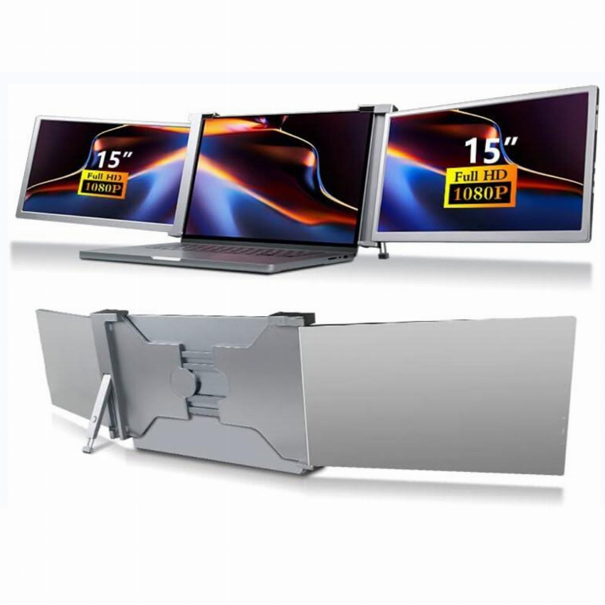 Discount code for Warehouse 58% discount 299 39 15 inch Portable Triple-screen Monitor free shipping at Cafago