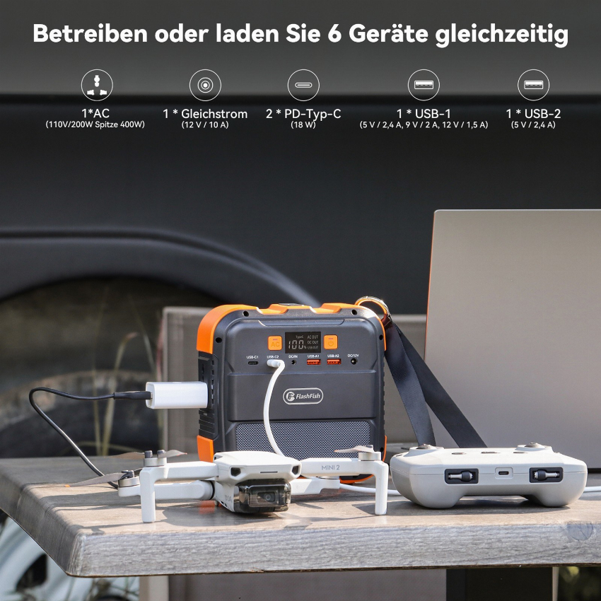 Discount code for Warehouse 58% discount 99 89 Flashfish A101 Portable Power Station 120W Battery free shipping at Cafago