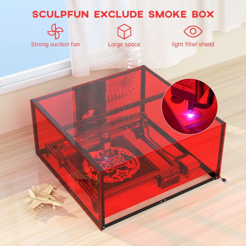 Discount code for Warehouse 59% discount 95 99 Original SCULPFUN Laser Engraving Machine Dust-proof Protective Box at Cafago