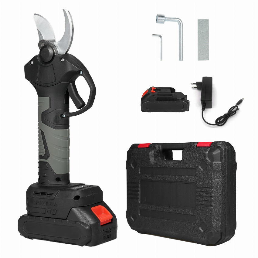 Discount code for Warehouse 64% discount 45 55 21V Portable Handheld Cordless Electric Pruning Shears with Carry Case free shipping at Cafago