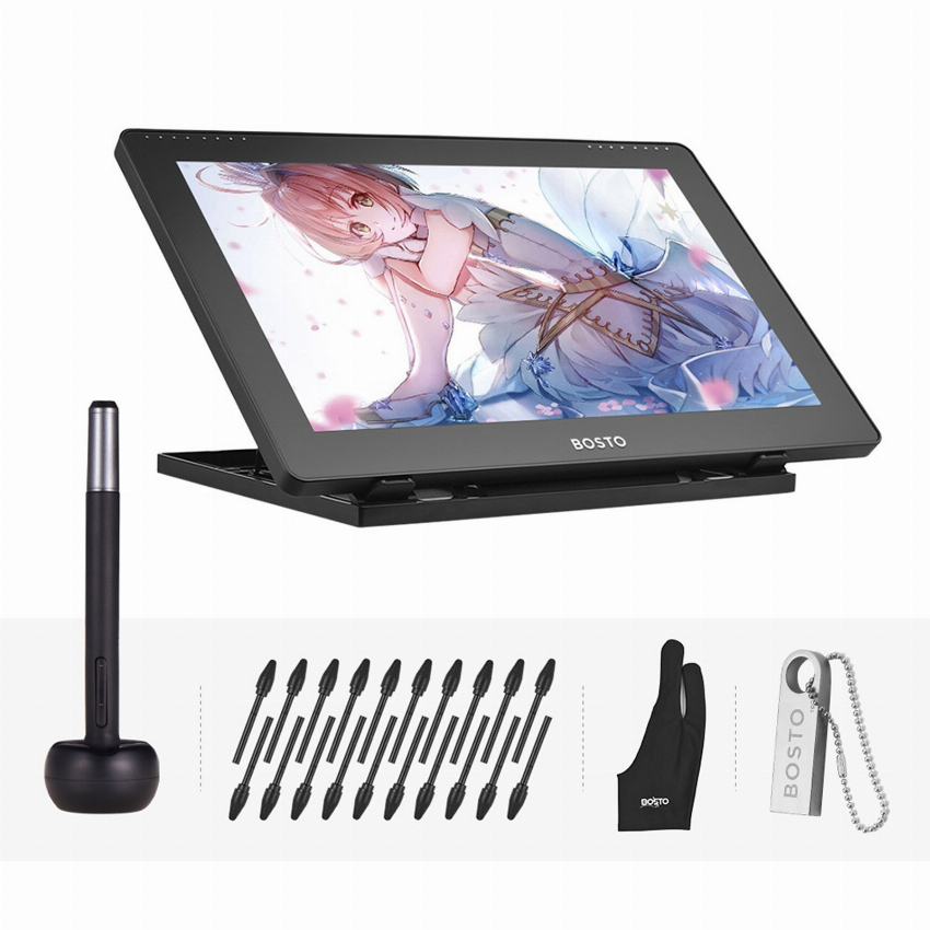 Discount code for Warehouse 67% discount 165 99 BOSTO 16HD 15 6 Inch IPS Graphics Drawing Tablet free shipping at Cafago