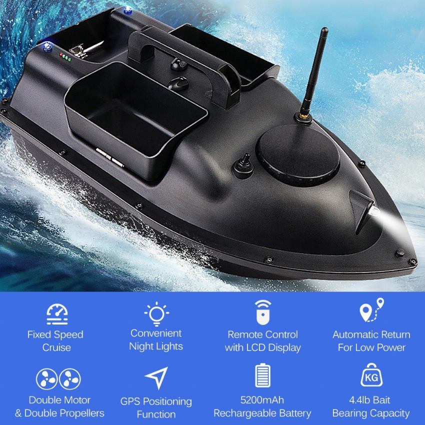 Discount code for Warehouse 68% discount 117 99 GPS Fishing Bait Boat with 3 Bait Containers at Cafago
