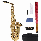 Discount code for Warehouse 69% discount 173 84 Eb Alto Saxophone Brass Lacquered Gold E Flat Sax free shipping at Cafago