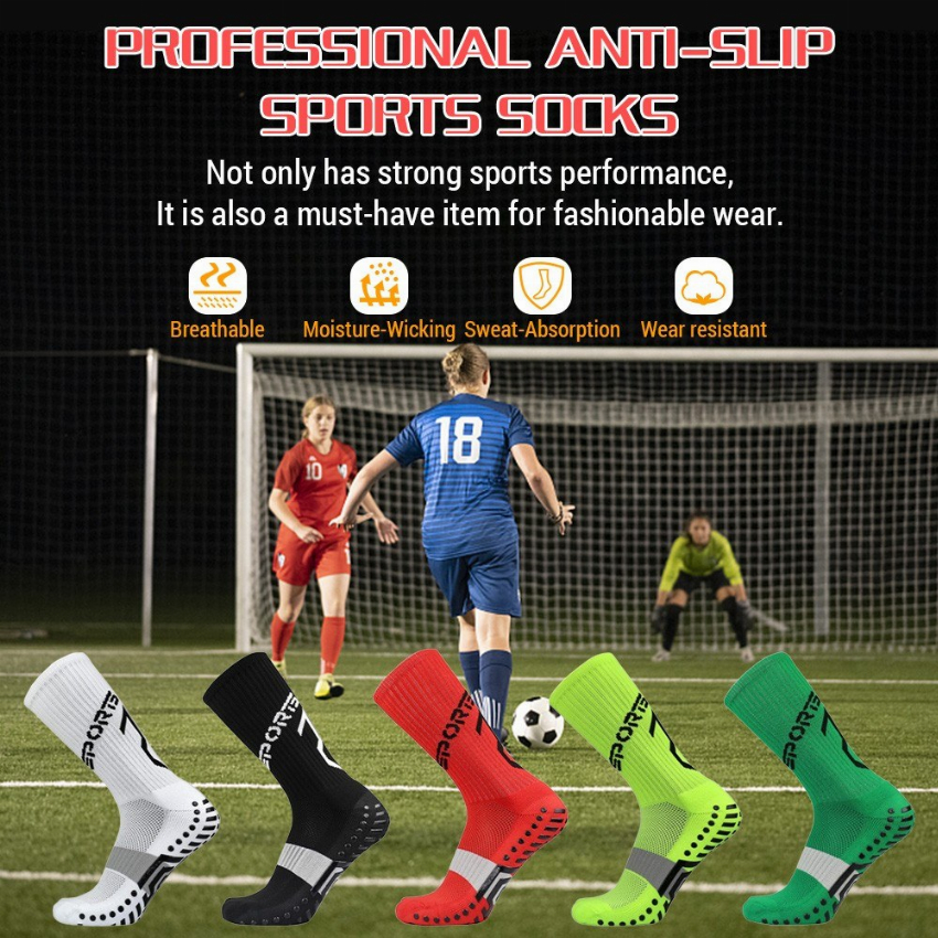 Discount code for 3 59 Football Socks Anti Slip With Rubber Pad free shipping at Cafago
