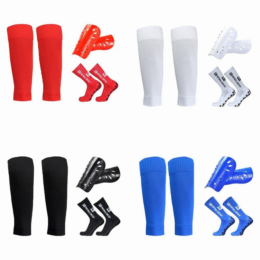 Discount code for 8 99 Anti Slip Soccer Socks Calf Sleeves and Leg Pads Set free shipping at Cafago