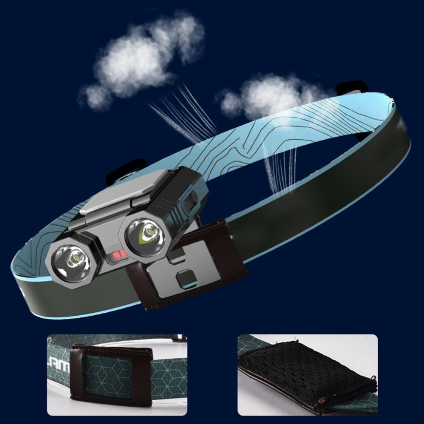 Discount code for New Arrival 46% discount 14 29 Portable Battery Display LED Headlight free shipping at Cafago