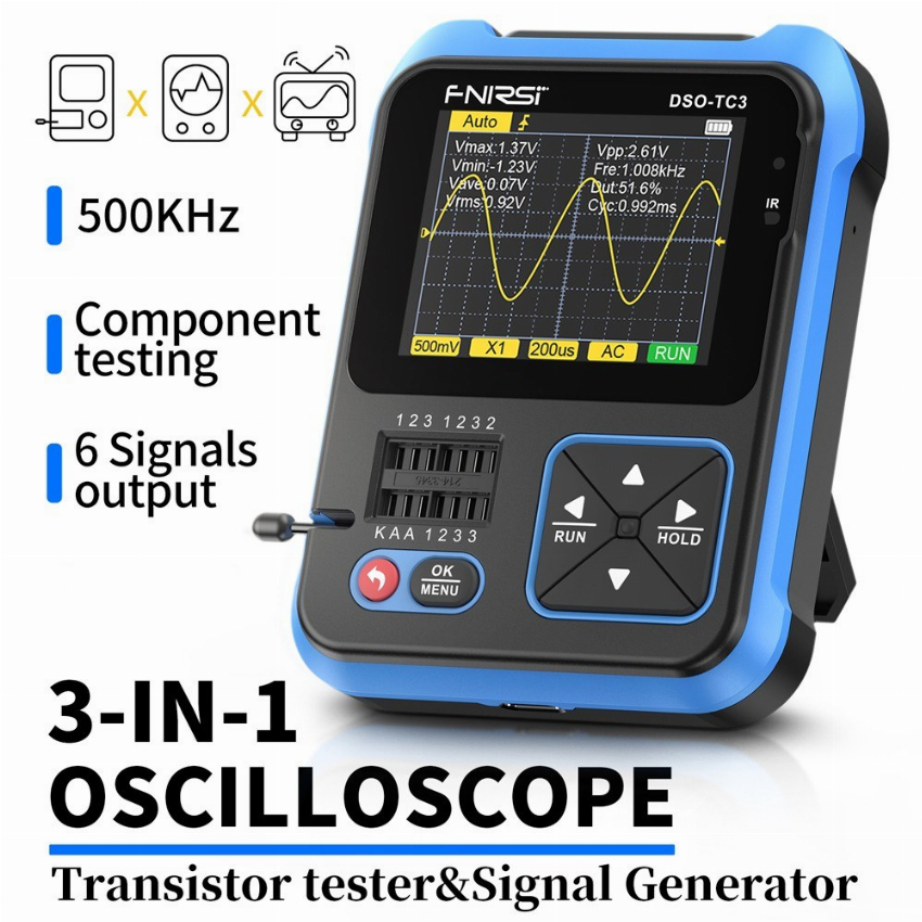 Discount code for New Arrival 48% discount 41 29 3in1 Digital Oscilloscope Transistor Tester free shipping at Cafago