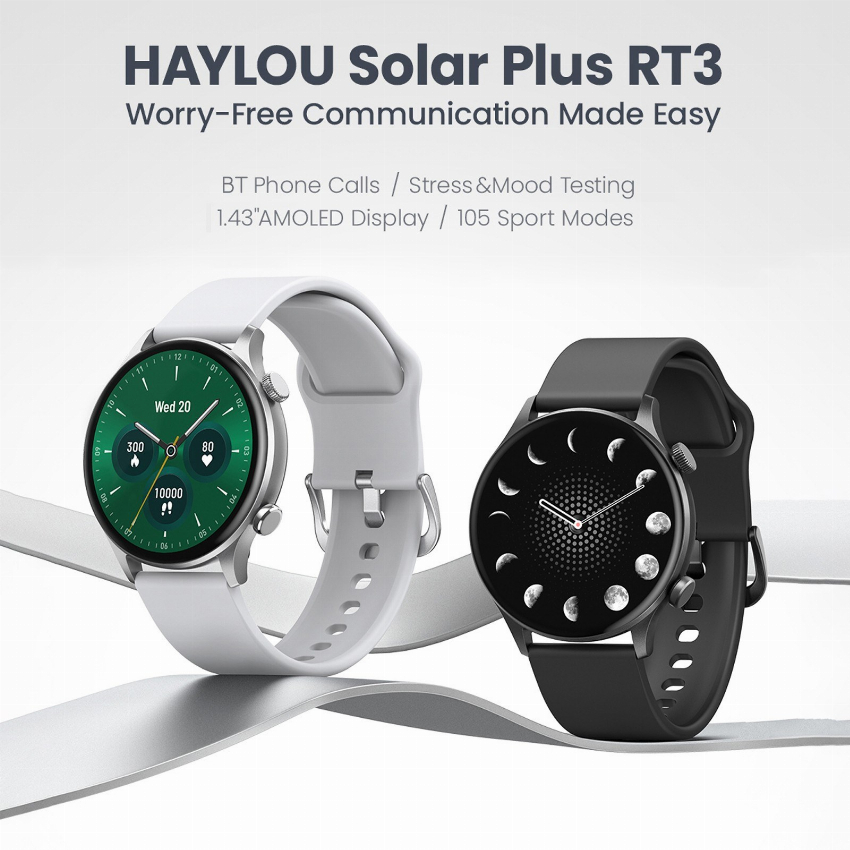 Discount code for New Arrival 49% discount 44 15 HAYLOU 1 43inch Smartwatch free shipping at Cafago