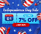 Discount code for Independence Day Sale Coupon-CL at Clatterans