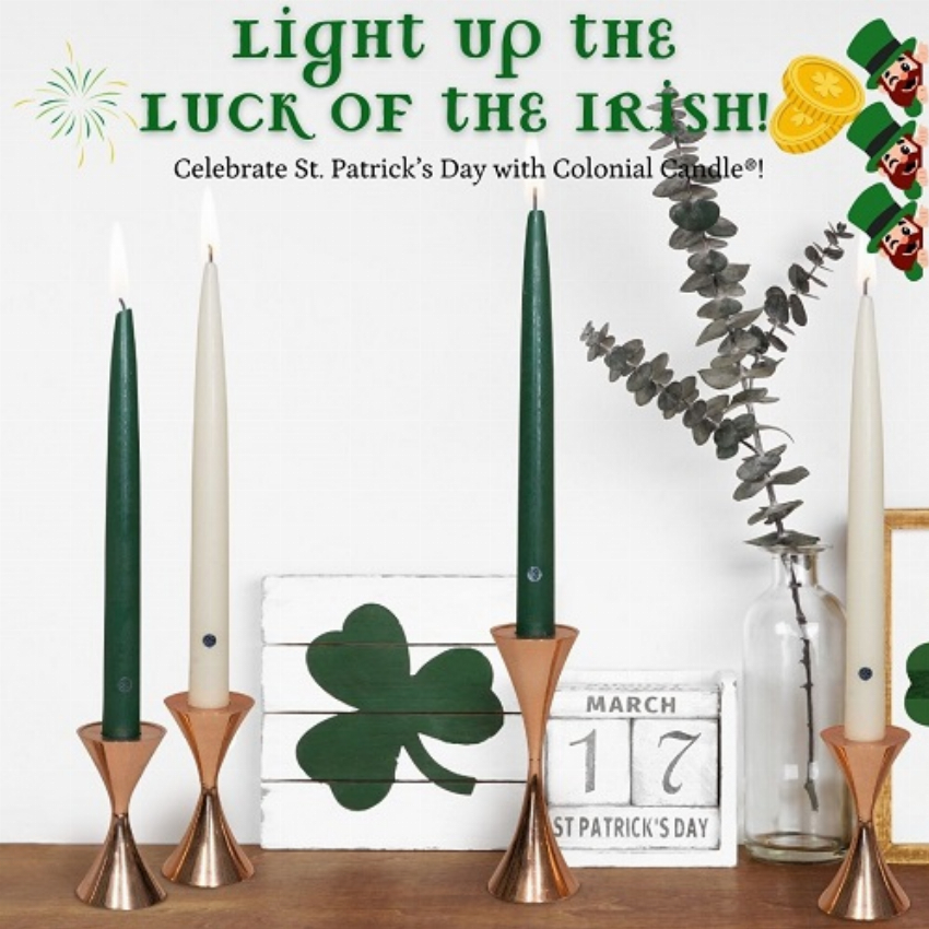 Discount code for Discounts up to 50% plus a surprise Lucky Perk at checkout at Colonial Candle