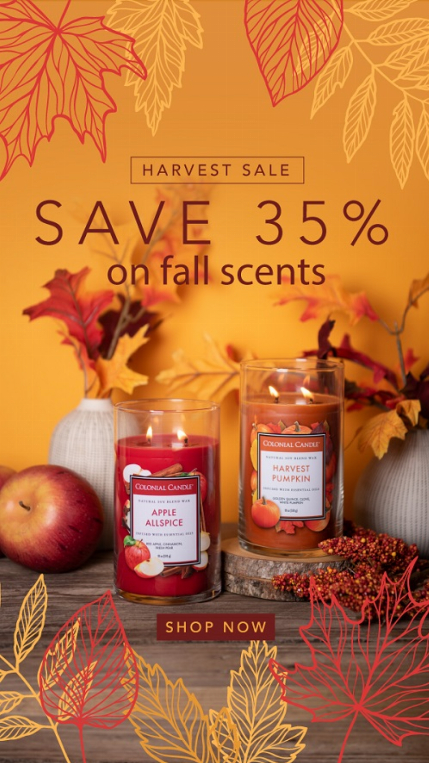 Discount code for Fall Fragrance Fest at Colonial Candle