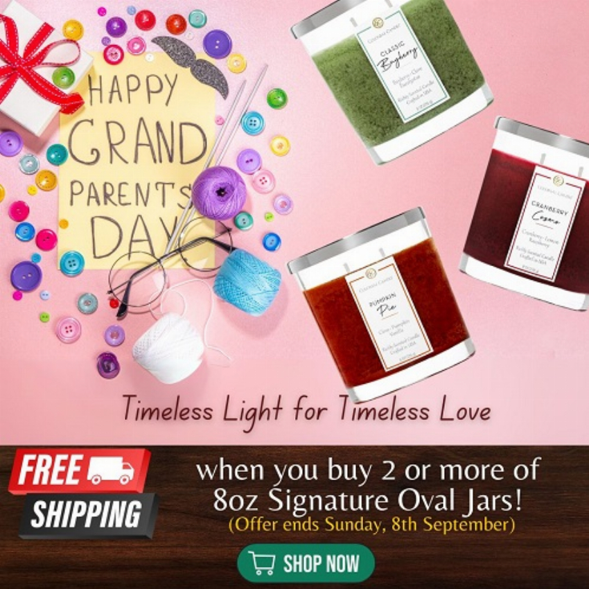 Discount code for Free Shipping Buys 2 or more large oval jars 8oz at Colonial Candle