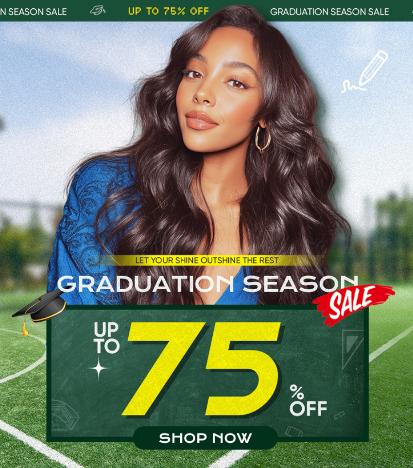 Discount code for Graduation Season Sale Up To 75% discount at CurlyMe Hair