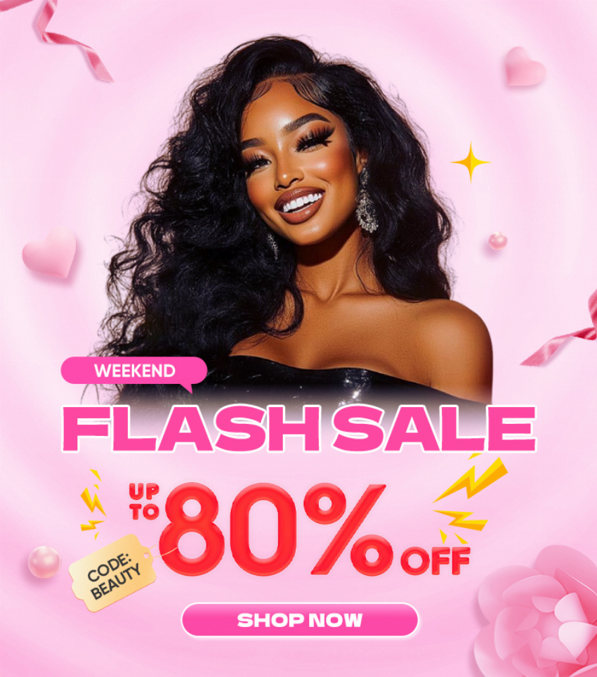 Discount code for Happy Weekend Flash Sale Up To 80% discount at CurlyMe Hair