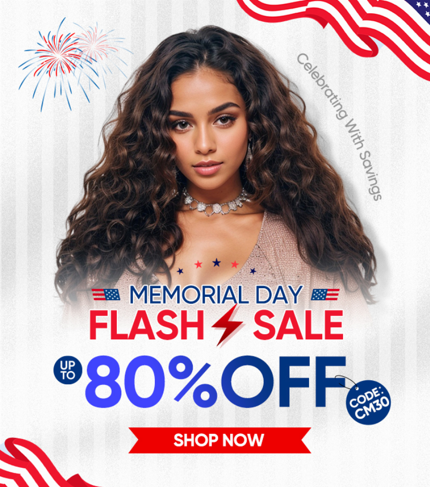 Discount code for Happy Weekend Flash Sale Up To 80% discount at CurlyMe Hair