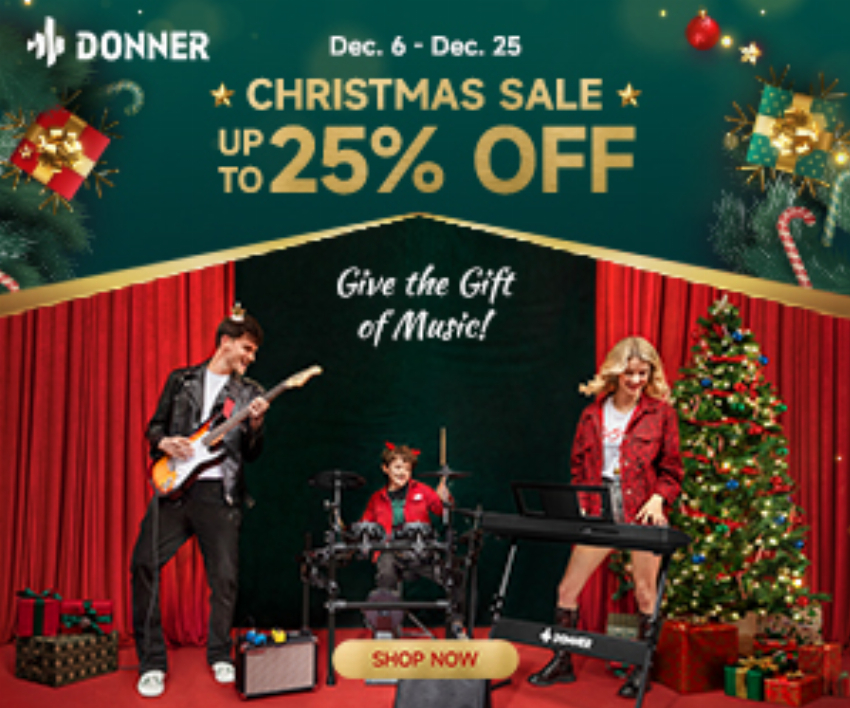 Discount code for Donner Christmas Sale 2024 at Donner Music