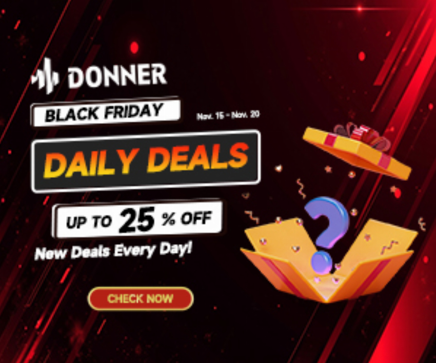 Discount code for Donner Daily Deals at Donner Music